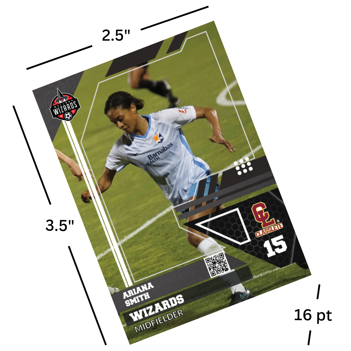 Welland Wizards Card Dimensions