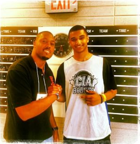 Classlete About Classlete Founder Chris James with NBA Player Jamal Murray