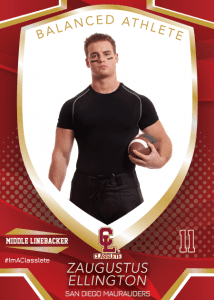 Primetime Classlete Poster Front Male Football Player