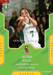 Edgy Light Green Classlete Sports Card Front Female White Basketball Player
