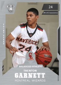 Future Silver Classlete Sports Card Front Male Black Basketball Player