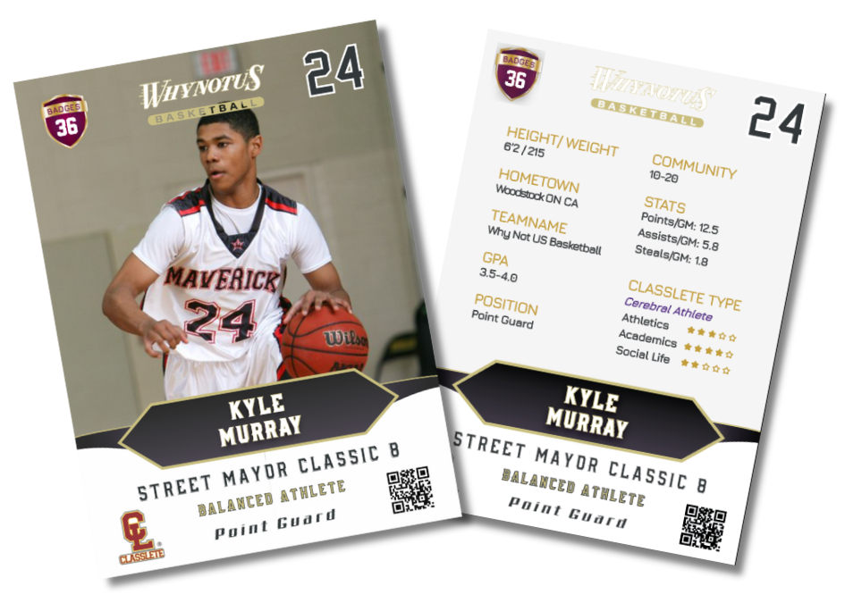 Why Not Us Basketball Classlete Virtual Sports Card buy now